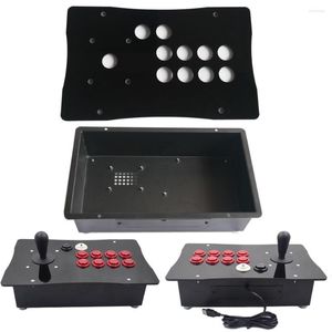 Controller di gioco DIY Happ Competition Arcade Fight Stick Joystick Custodia in metallo e pannello acrilico di grandi dimensioni