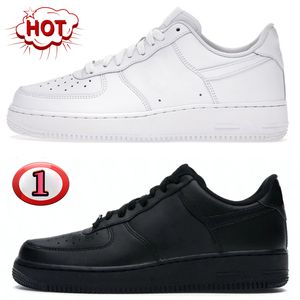 Кроссовки Designer 1 One для мужчин и женщин кроссовки на платформе Classic Low White Black модные мужские кроссовки для спорта на открытом воздухе Sneaker