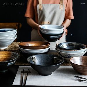 Bowls ANTOWALL Classical Japanese Style Creative Noodle Bowl Big Ramen Restaurant Wholesale Soup Ceramic