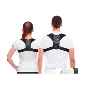 Kroppshus stöder Drop Posture Corrector ClaVicle Spine Back Shoder Lumbal Brace Support Belt Correction förhindrar att Slouching i DHWNW