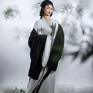Scena nosić kobiety zielone czerwone czarno -białe sukienki hanfu orientalne kostiumy tańca chińskie tradycyjne starożytne dziewczęta stroje