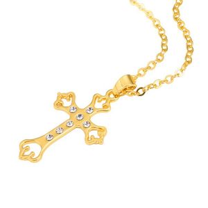 silver pendant necklace Jewelry men fashion personality simple cross diamond necklace retro multiple pendant designer necklace women cuban link viking wholesale