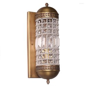 Lâmpada de parede Big Parlor Contemporary Crystal Scone Lighting Light Light Light para sala de jantar quarto de vida