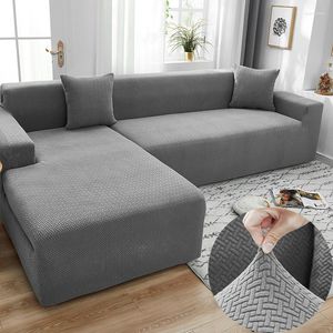 Stol täcker sammet soffa täckning för vardagsrum elastiska möbler soffan slipcover chaise longue stretch hörn l form köp 2 stycken