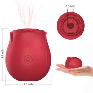 Sex toys massager Rose Shape Vagina Sucking Vibrator Intimate Good Nipple Sucker Oral Licking Clit Stimulation Powerful Sex Toys for Women