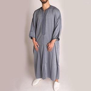 الملابس العرقية المسلمة رجال رداء جوبا ثوب الفستان الإسلامي الإسلامية