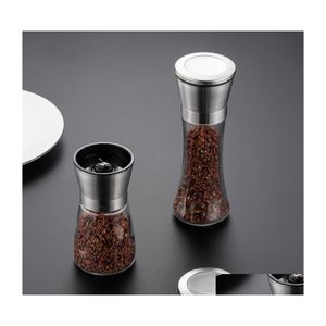 Mulini in acciaio inox Abs Macina sale Pepe Shaker con ruvidità regolabile Mulino Drop Delivery Casa Giardino Cucina Sala da pranzo Bar Dhlrm