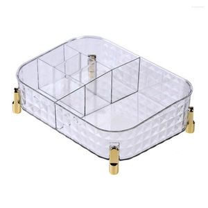 Förvaringslådor Fashion Cosmetics Organizer Keep Tidy Box Transparent Make Up Anti-Lost