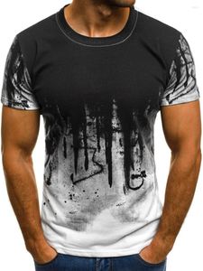 Herrarna T-skjortor Direct 3 D Digital Printing för 2023 Fashion Short Sleeve T-Shirt A Utför