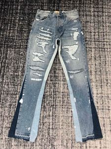 2023 Fashions Herr MENS ENLESSED RIPPAD SKINNA BLÅ JEANS ~ USA: s storlek 29-40 Jeans ~ Slim Motorcykel Moto Biker Causal Denim Pants Hip Hop Jeans