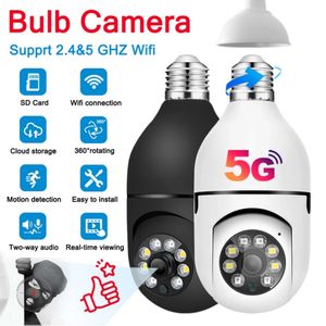 Светодиодные лампочки 5G Wi -Fi Camera Ptz IP -камера Полноцветное ночное зрение камеры AI Human Detect 4x цифровой Zoom Home CCTV CAM