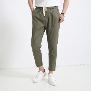 Мужские брюки 2023 весна и летняя тенденция к тонкому стилю 9-точечно