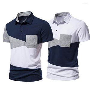 Magliette da uomo Abbigliamento da uomo Ash Lynx Fashion Trend Camicia da uomo a righe con cuciture irregolari