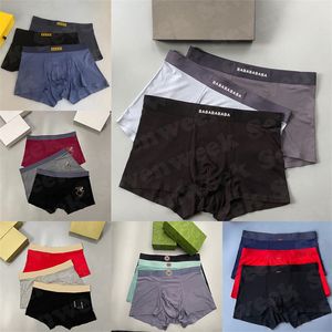 Boxer di design da uomo di lusso Mutande Intimo di marca Intimo da uomo classico sexy Boxer Pantaloncini casual con scatola