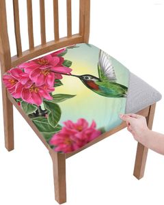 Chair Covers Flower Hummingbird Elasticity Cover Office Computer Seat Protector Case Home Kitchen Dining Room Slipcovers