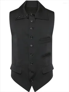 Herrtankstoppar svart designer kappa väst i stor storlek liten designkänsla högkvalitativa kläder