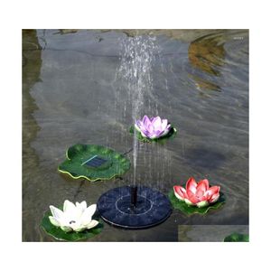 Trädgårdsdekorationer Solenergi Fountain Pool Pond Outdoor Decor Water Floating Decoration Pump Drop Delivery Home Patio Lawn Dhlxg