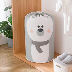 Storage Bags Cotton Blanket Bed Cover Bag Collapsible Clothes Wardrobe Bear Large Toy Organizer Container