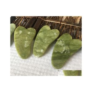 Massage Stones Rocks Drop Wholesale Gua Sha Skin Facial Care Treatment Mas Jade Scra Tool Spa Salon Supplier Beauty Health Tools H Dhbdw