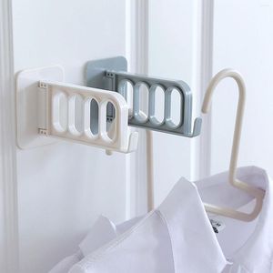 Storage Boxes Household Foldable Clothes Hook Bathroom Multi-function Strong Adhesive Hanger Rack Key Hooks Coat For Wall