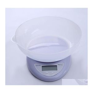 Weighing Scales Small Portable Lcd Digital Scale 5Kg/1G 1Kg/0.1G Kitchen Food Precise Cooking Baking Nce Measuring Weight 180 J2 Dro Ot2Pt