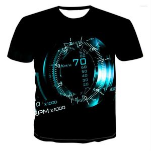 Men's T Shirts 2023 Clothing Custom 3D Clock Printing T-shirt Fashion Short Sleeve Shirt Street Style S-6xl