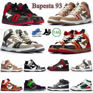 Bapestas Baped Sta 93 Casual Shoes High Mens Fashion Red Orange Sand Black Light Grey Brown Grey Halloween Olive Green Men Women high-top Trainers Sports Sneakers