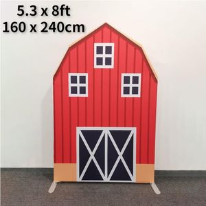 Party Decoration Grainbuds X6 Barn Shape Arch Background Frame Set Wedding Backdrop Stand Kit Props Event StandParty