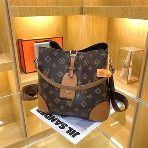 Brand Luxury Design Vintage Bucket Shoulder Bag 2022 Purses Women's Fashion Retro Style One Shoulder Crossbody Bags Printed Handbag Tote Designers Handbags Wallet