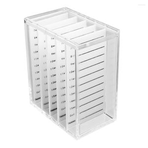 False Eyelashes 5 Layers Acrylic Transparent Storage Box Organizer Fake Lashes Makeup Case