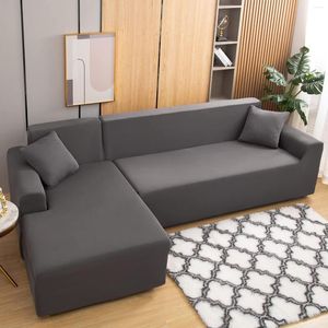 Pokrywa krzesełka 2PCS Sofa Sofa w kształcie litery L Sofa na rozciąganie meble meble miękkość