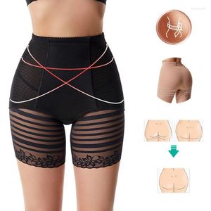 Women's Shapers High Waist Body Shaping Abdominal Pants Women's Postpartum Belly Brace Boxer Lace Bound Underpants