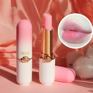 Zmiana temperatury błyszczącego Lip Liplipstick Peach Girl Crystal Vitality Kolor Lipstick trwał naturalny, a nie tłusty makijaż