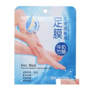 Makeup Remover 5Packsis10Pcs Rolanjona Feet Mask Baby Foot Peeling Re Al Remove Dead Skin Smooth Exfoliating Care Socks For Pedicure Dha0M