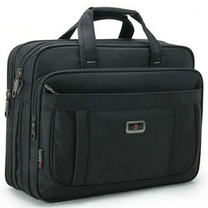 Bortkolor Klassiska män Laptop Handväskor Mannen Högkvalitativ Hållbar Oxford Tyg Business Shoulder Bag Office Women 15 