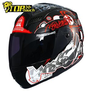 Motorcycle Helmets MARUSHIN Full Face Helmet Anti-Fog Casco Moto Fiberglass Motocross Riding Racing Women Men 3C Certification