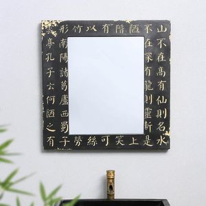 Aynalar Çin tarzı banyo aynası sanat antika koridor çay evi b villa el dekoratif yaratıcı süsler