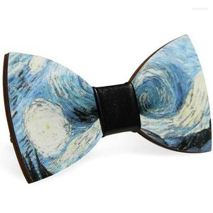 Bow Ties Men's Novel Justerbar bowtie mode handgjorda träband bröllop brudgum parti bowties trä tuxedo slips bbb0029