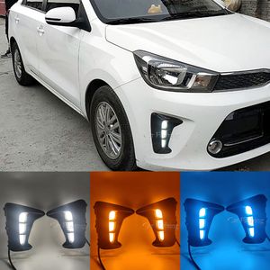 1 Definir DRL para Kia Pegas Soluto 2018 2019 2020 LED DIA DIA RUNCIMENTO DIA DIA DIA FOG LAMPER