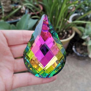 Trädgårdsdekorationer Rainbow Crystal Suncatcher Chandelier Prism Parts Glass Hängande hänge hem Bröllopsfönsterdekor Figur Figur Christmas
