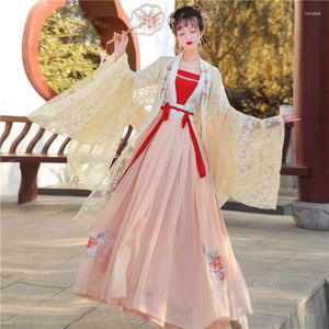 Stage Wear Hanfu Outfit Dress Women Pink Chinese Traditional Dance Fairy Costume Plus Size Cosplay Female Princess Clothing SL5413