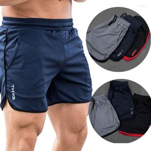 Running Shorts Men Quick-Torking Fitness Black Double Layer Men Sport Workout Training Bodybuilding Short Pants 2023