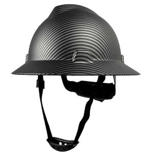 Kolfibermönster CE Full Brim Hard Hat for Engineer Work Cap Industrial Construction ANSI Godkänd HDPE Säkerhetshjälm