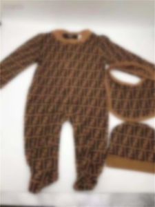 Baby Romper Designer Kids bawełniane kombinezony z długim rękawem niemowlęce dziewczęce listowe bawełniane Romper Boy Clothing