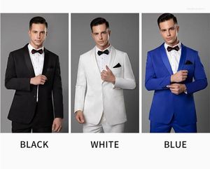 Men's Suits 2023 Balck Peaked Lapel Groom Tuxedos 2 Pieces Men Wedding Formal Mens For Business Prom Party (Jacket Pants) Custom