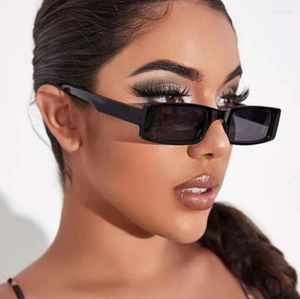 Sunglasses Small Square Women Men Trendy Vintage Brand Design Clear Green Tinted Lens Sun Glasses For Female Summer Eyewear