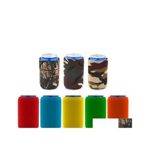 DrinkWare Handle Color Solid Drink Beer Copo ER Neoprene CAN INSURADORES RESIDERAGEM DE RECURAￇￕES DO KOOZIES Garrafas Dira￧￣o de Droga