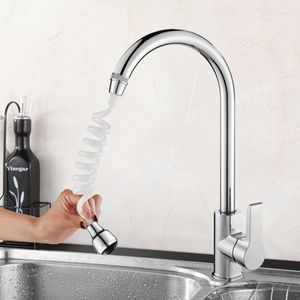 Küchenarmaturen, 360 ° drehbare Düse für Wasserhahn, komplett aus Kupfer, Mischer, Belüfter, Wasserhahn mit Filter, Badezimmer