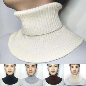 Scarves Men Winter Fake Collar Scarf Detachable Shirt Collars Warm Scarve Cycling Windproof Ruffles Knitted Headscarf Wrap