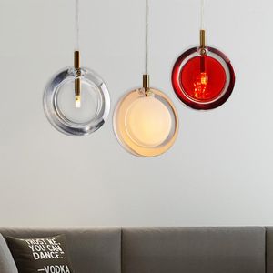 Подвесные лампы современные стеклянные светильники Творческие светодиодные лампы Nordic Light Luxury люстра гостиной